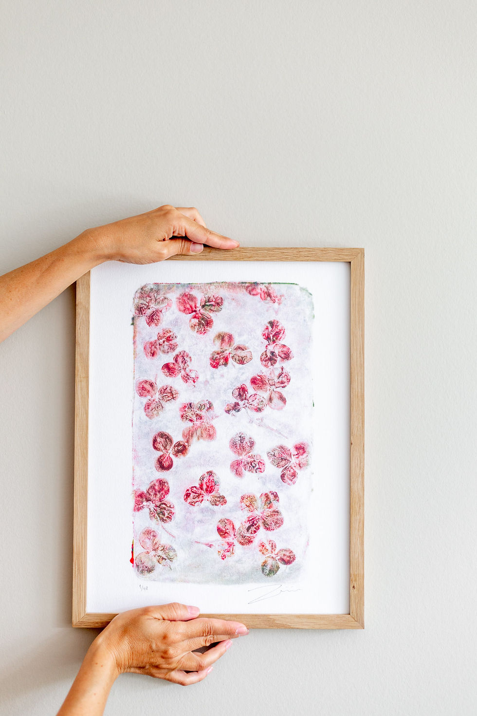 Thumbnail: 30x40cm | Hydrangea petals I 'damson purple'