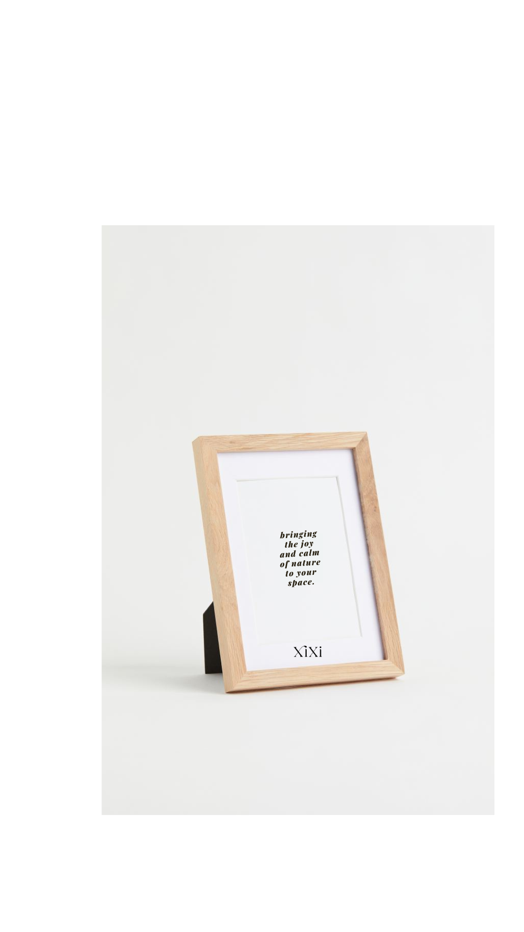 15x21cm | Light beige wooden frame