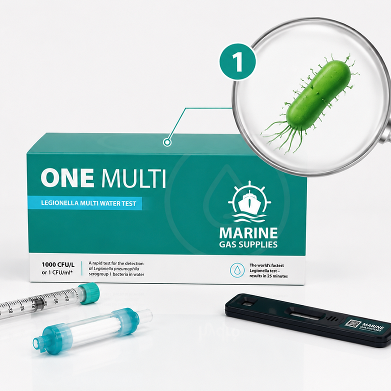 Marine Gas Supplies One Multi Legionella Testing Range kit.