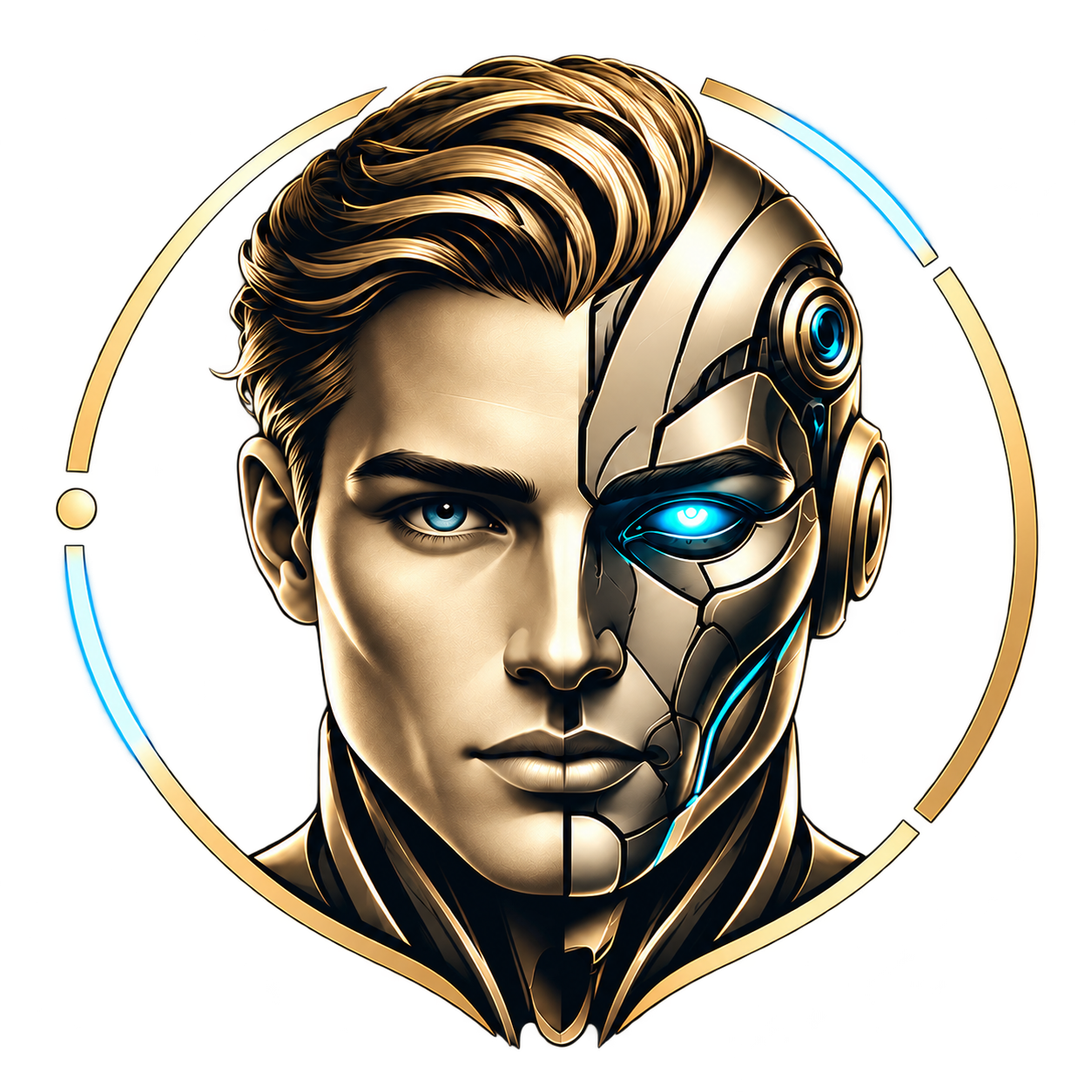 AnalystsOnline cyborg intelligence emblem