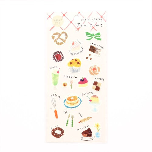 Miki Tamura - Washi Sticker Sheet - Tea Time