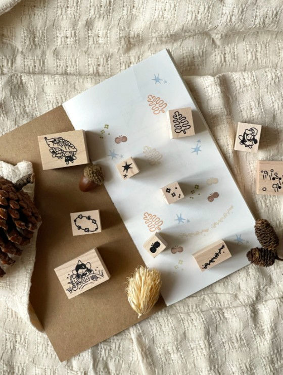 Thumbnail: Hatsu Midori - Forest Mementos Rubber Stamps