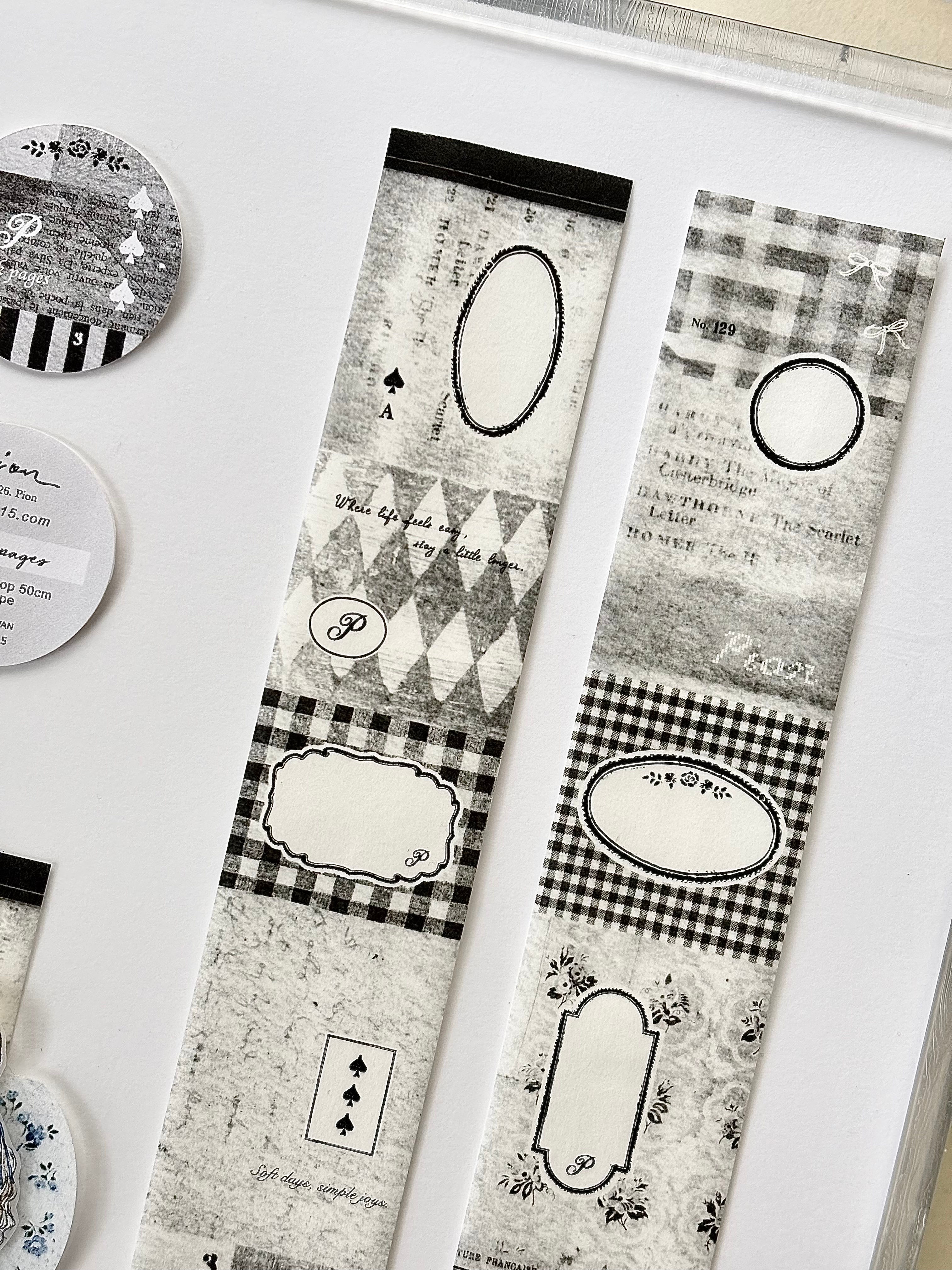 Pion - Black Pages Washi Tape
