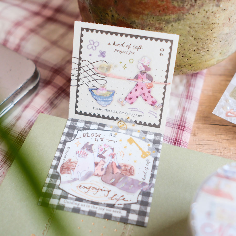 Thumbnail: Teayou - Neko Matcha Kiss Cut PET Tape