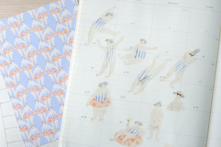 Thumbnail: Dodolulu - Sticker Sheet - The Striped Swimsuit