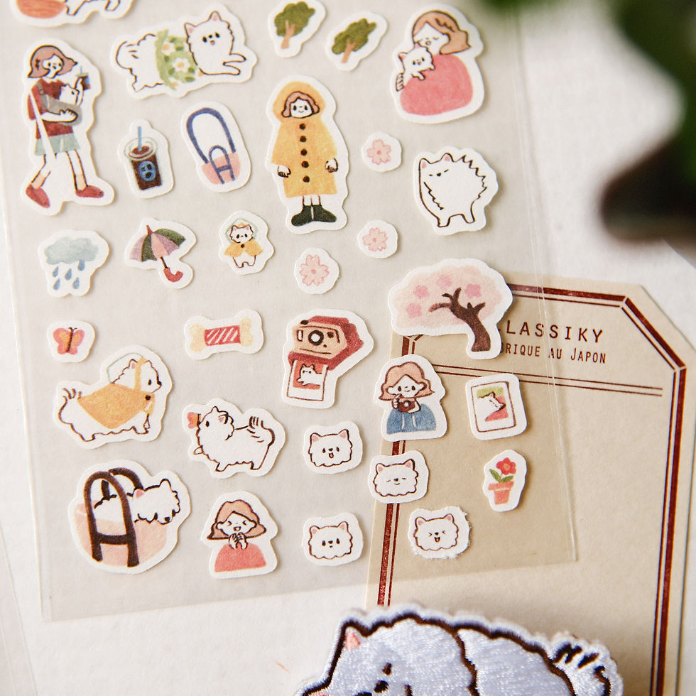 Thumbnail: Teayou - Art Paper Sticker Sheet - Kome-chan (2 designs)