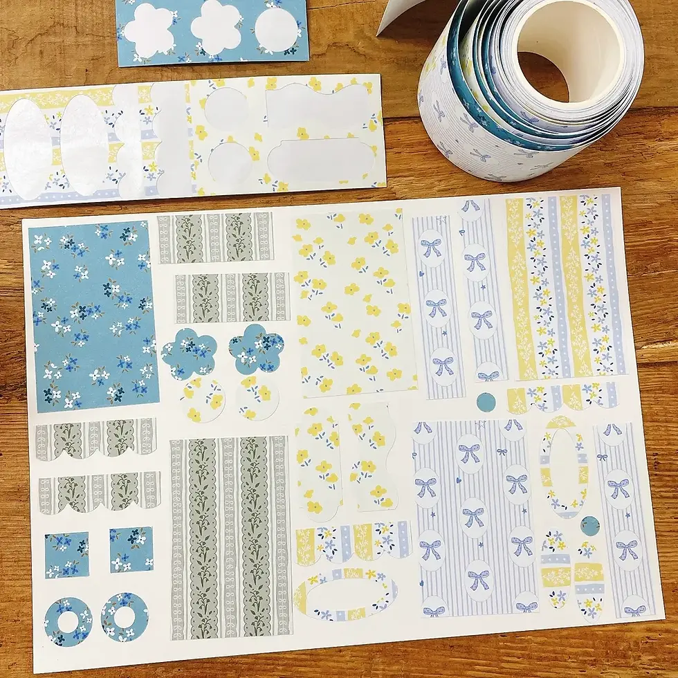 Thumbnail: 63penhouse x Hairmo - Flower Field Die-cut Paper Roll (2 designs)