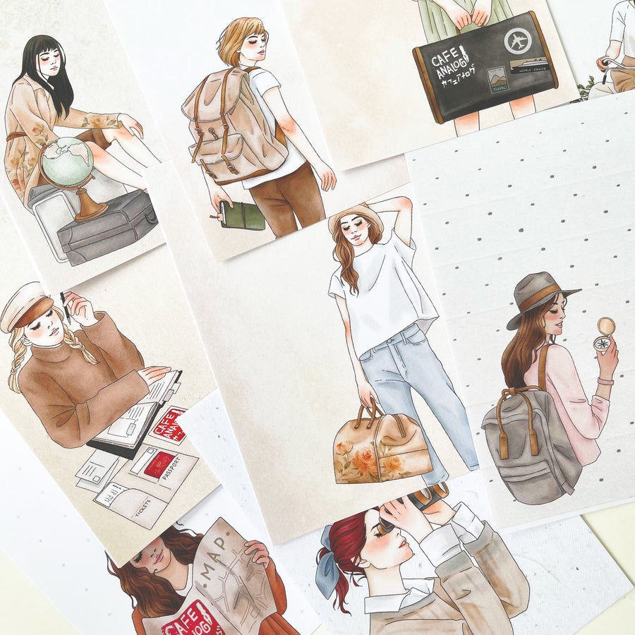 Thumbnail: Windry R. x Cafe Analog - Wanderlust Note Paper Set