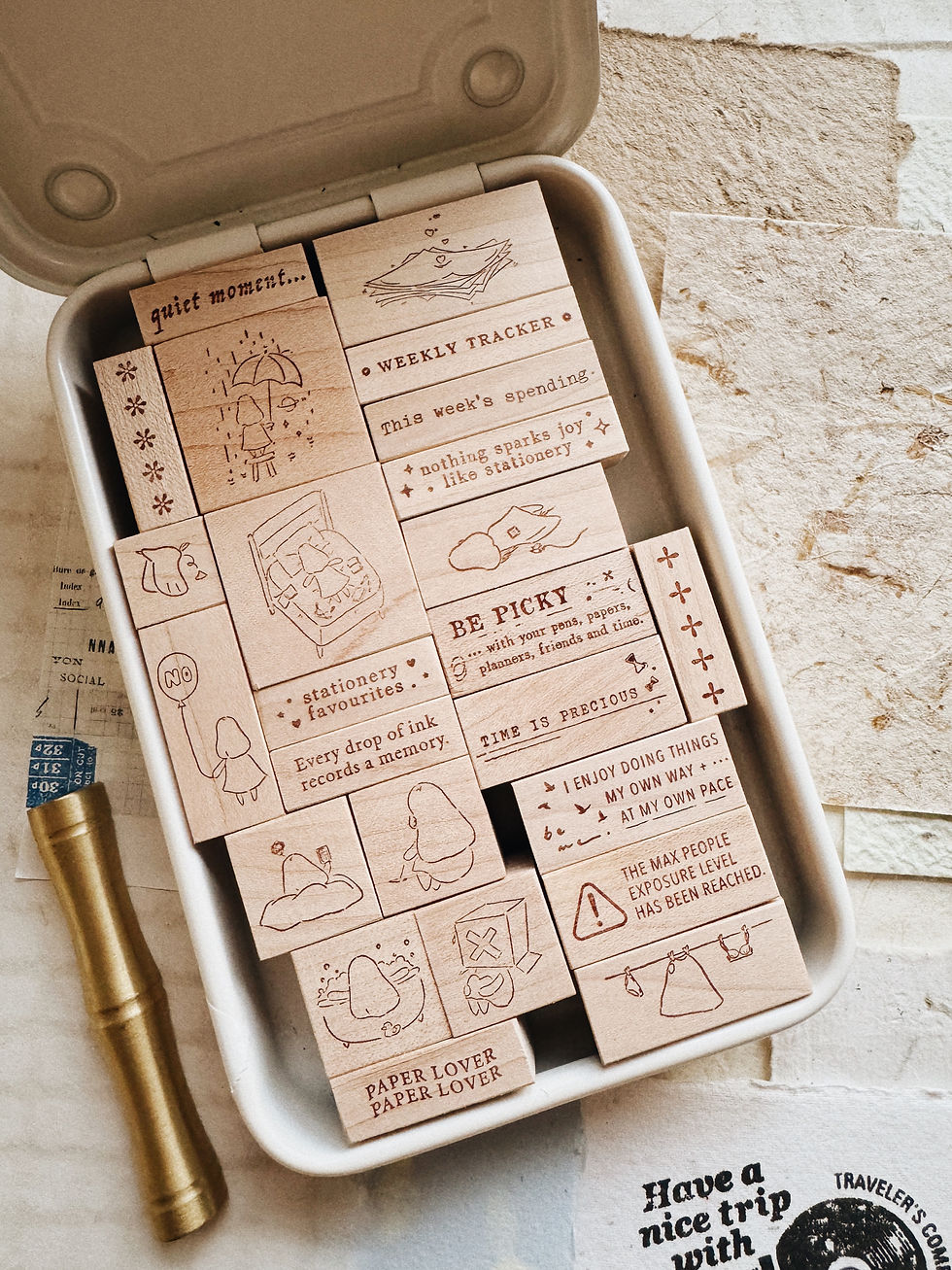 Thumbnail: Penspapersplanner - Series 8 - Stationery Rubber Stamps