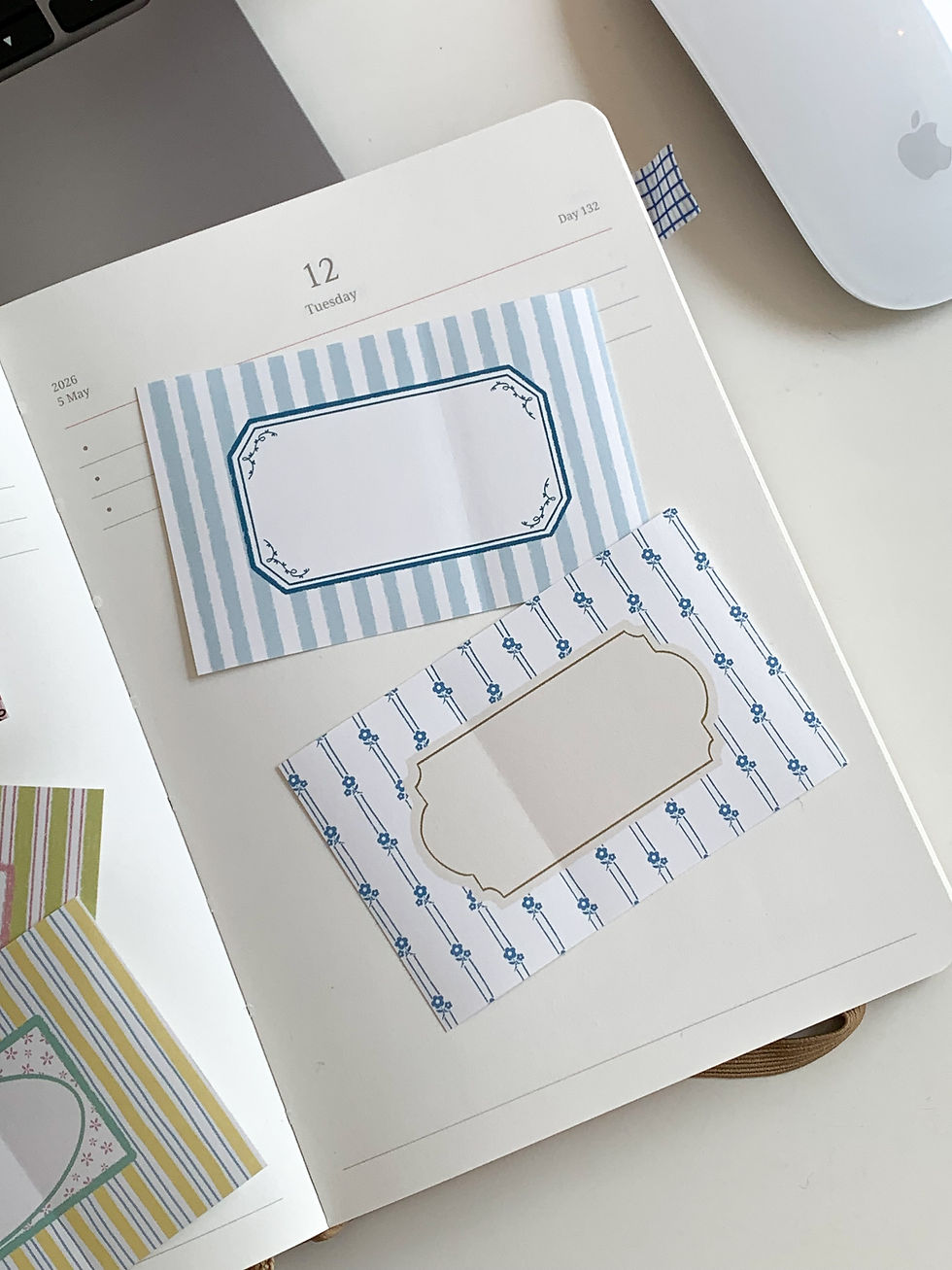 Thumbnail: Maison de Summer -French Stripe Label Sticker Pack