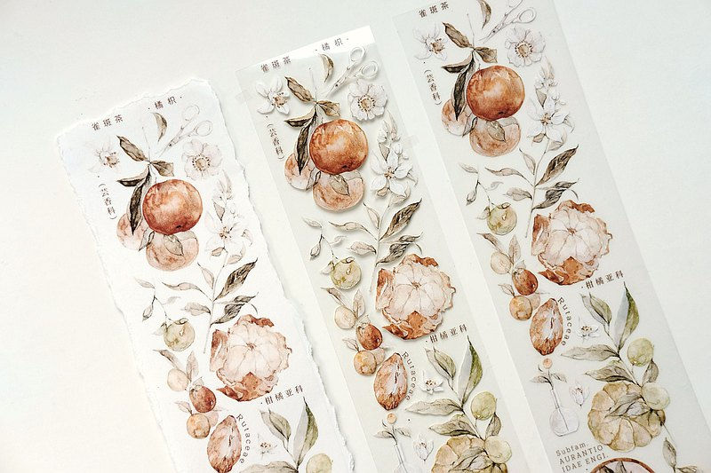 Thumbnail: Freckles Tea - Vol. 3 Trifoliate Oranges Washi / PET Tape