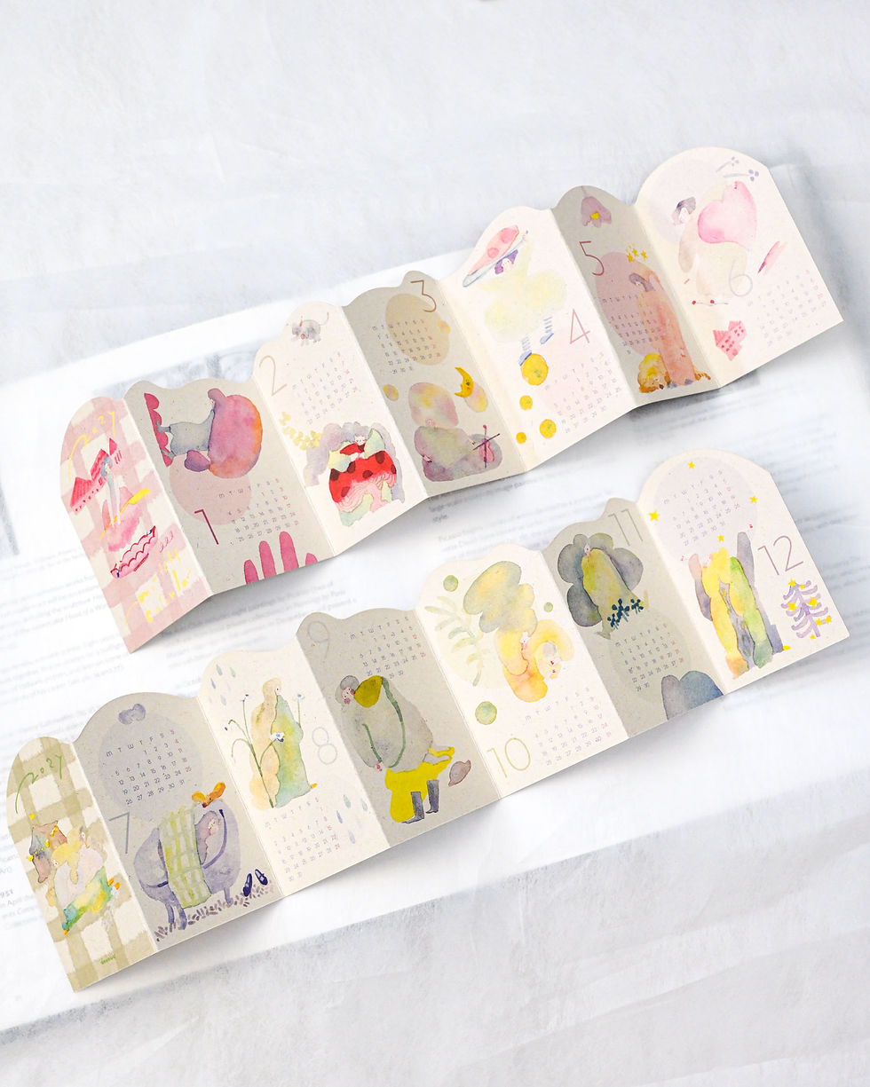 Thumbnail: Dodolulu - 2027 Mini Concertina Monthly Calendar