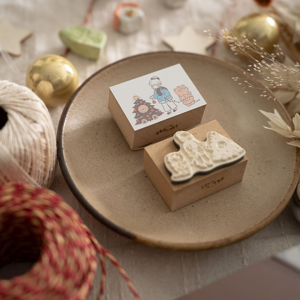 Thumbnail: shō Little Happiness - 2024 Christmas - Rubber Stamps (3 designs)