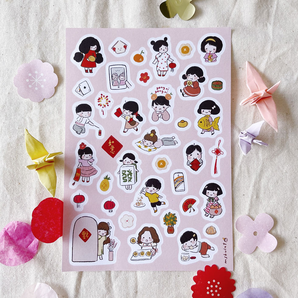Msbulat - CNY Series - Love Me Some CNY Sticker Sheet