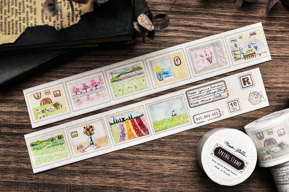 Miao Stelle - Spring Stamp Washi Tape (with Release Paper)