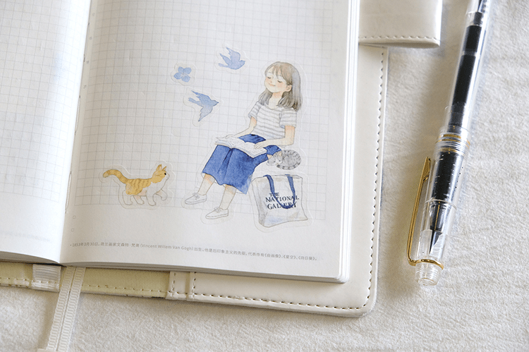 Thumbnail: Caca Illustration - First Summer Breeze Washi Sticker Set