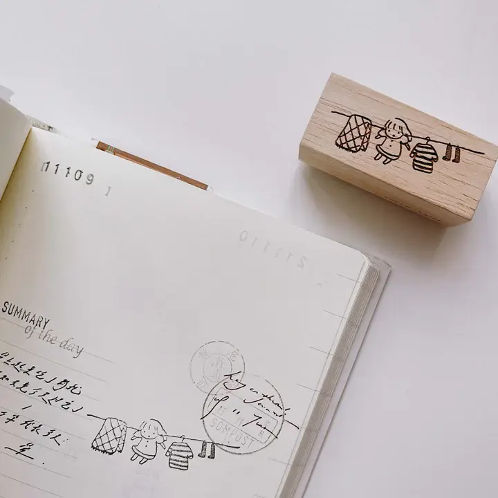 Thumbnail: SOM x msbulat - Self-Care Rubber Stamp: Hang in there