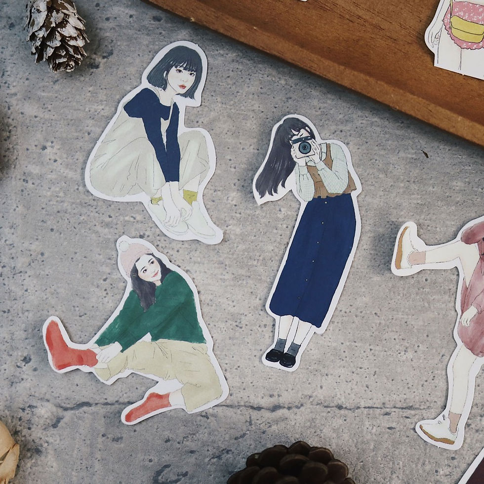 Thumbnail: Bon Bon Stickers - Calendar Girl Sticker Pack