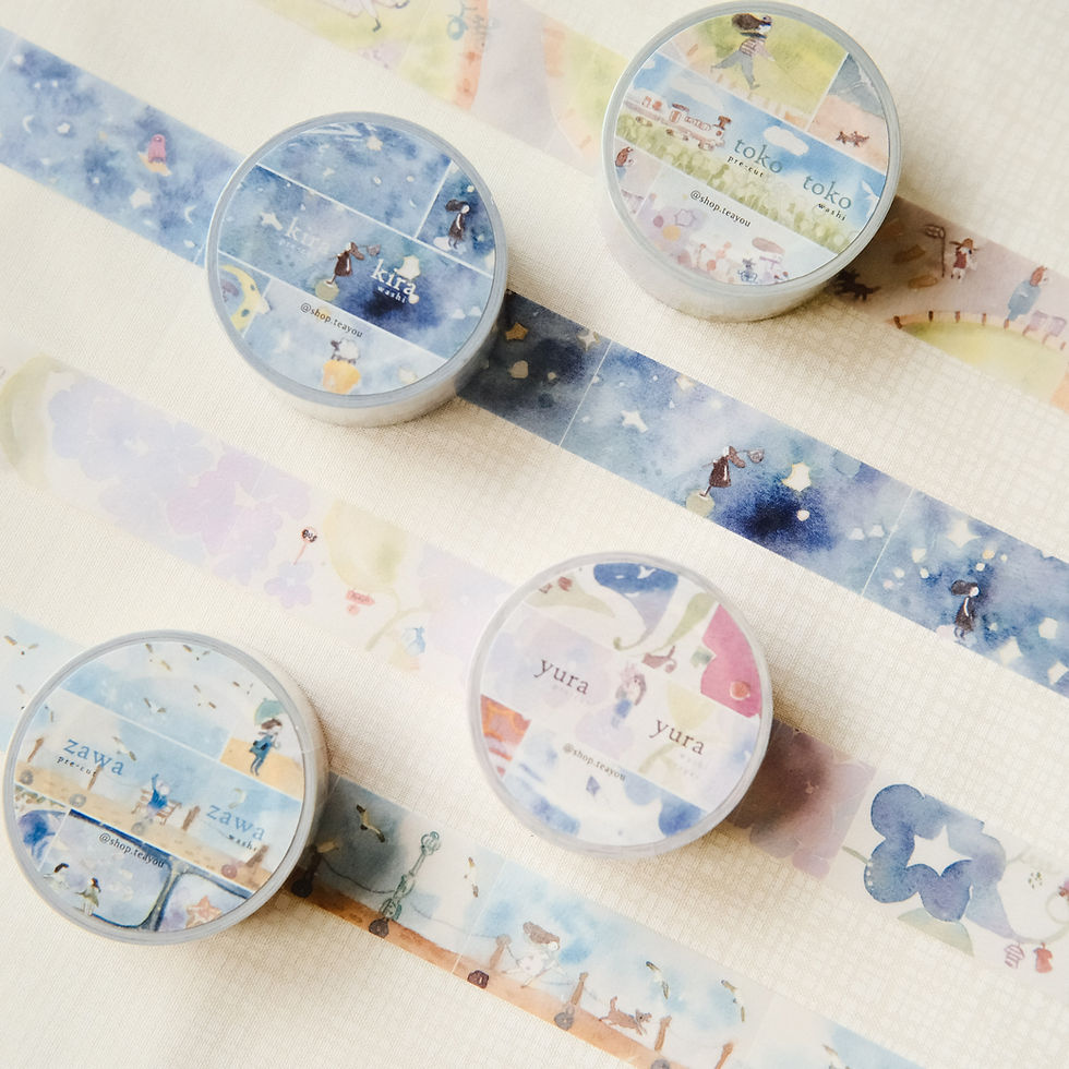 Thumbnail: Teayou - Kiritori Pre-cut Washi: Scenery (Keshiki)