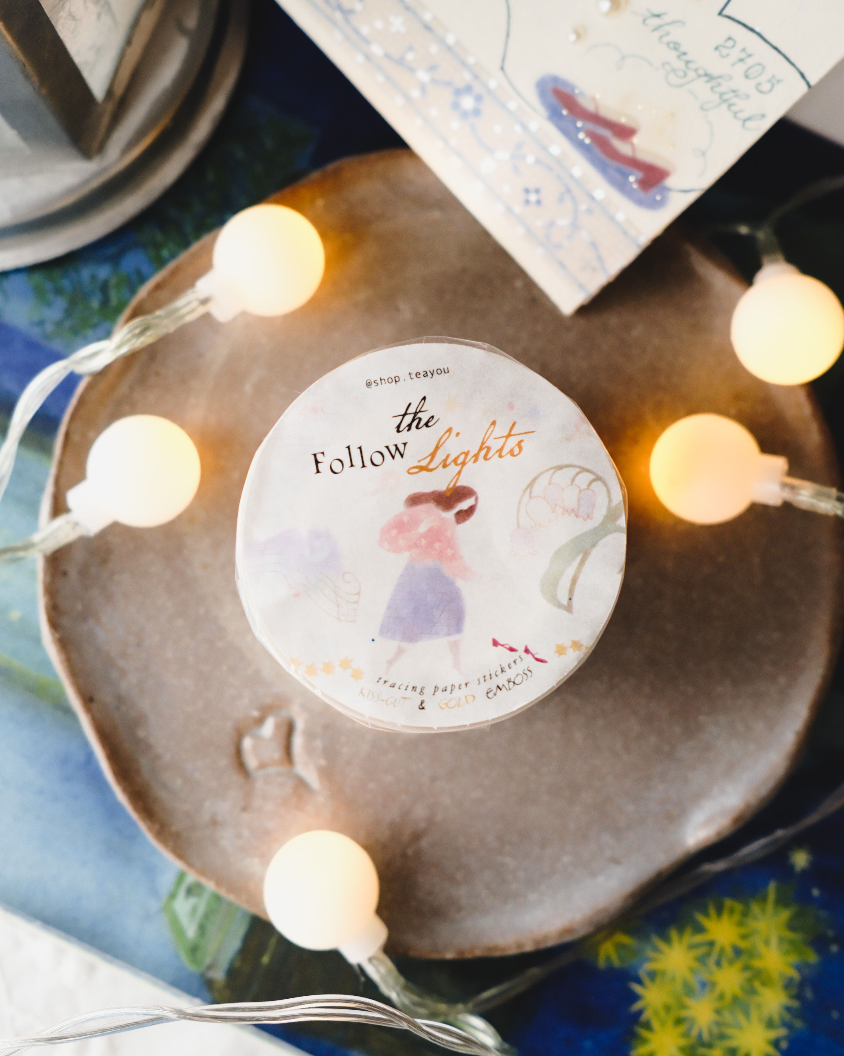 Teayou - Follow the Lights Kiss-Cut Tracing Paper Tape