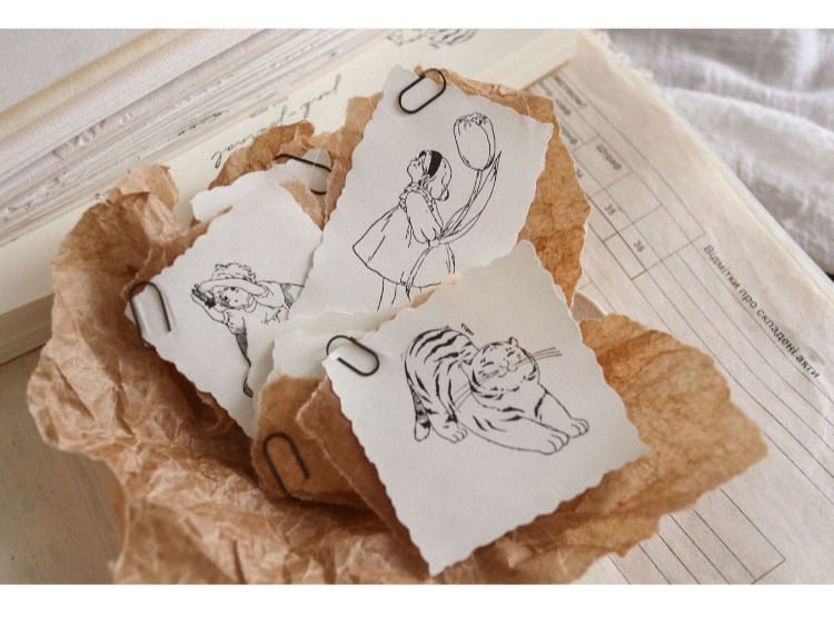 Thumbnail: Like Studio - In Time Collection - Rubber Stamps
