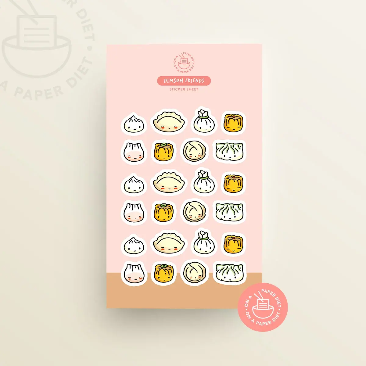 Paper Diet - Dimsum Friends Sticker Sheet