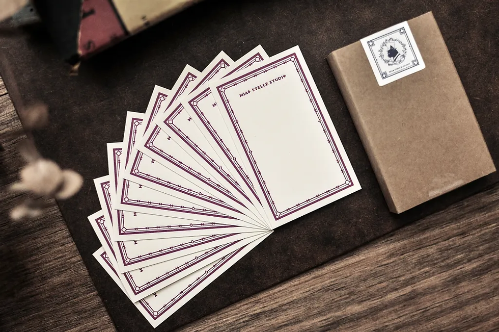 Thumbnail: Miao Stelle - Poker Letterpress Memo Pad