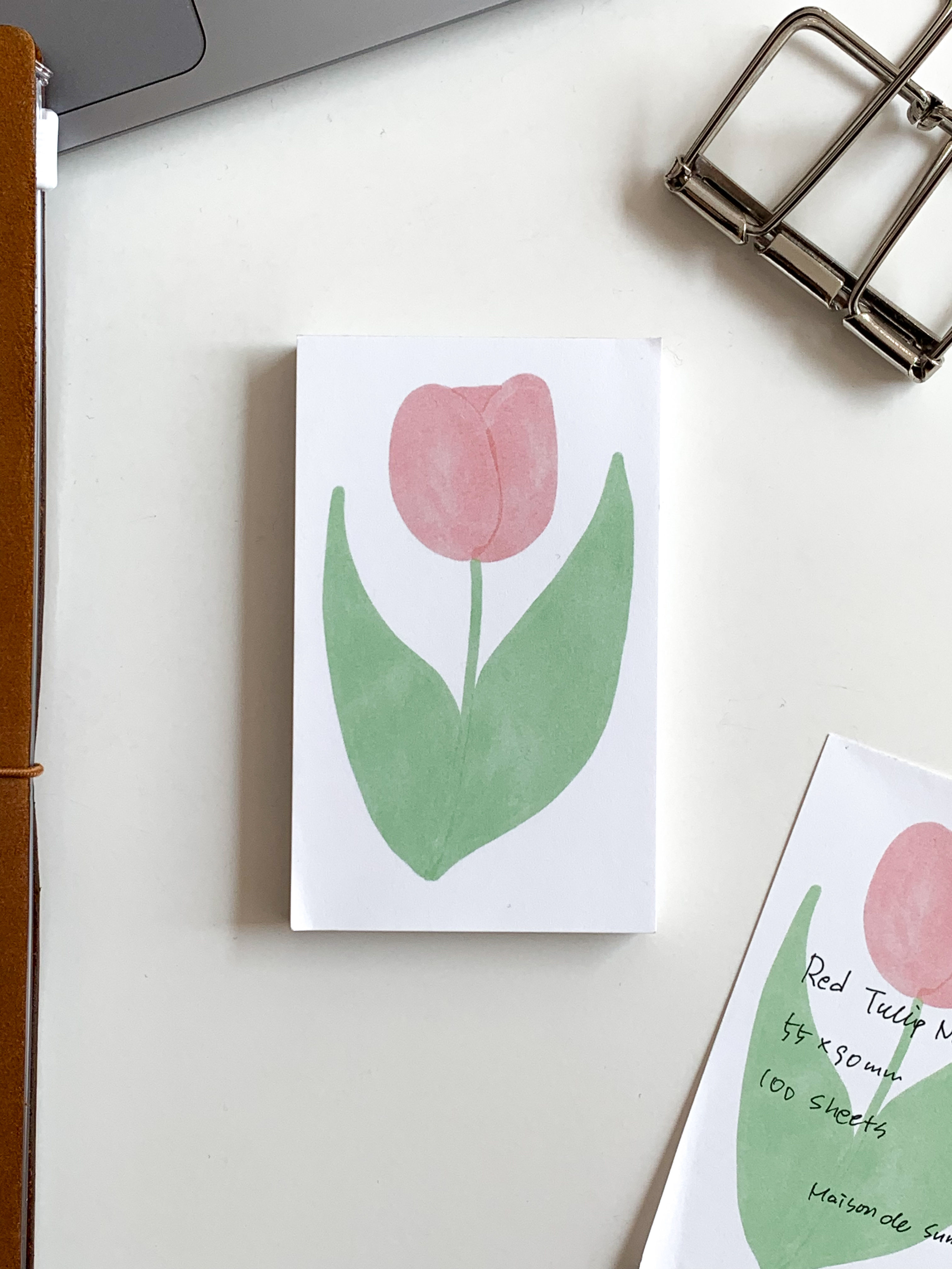 Maison de Summer - Red Tulip Memo Pad