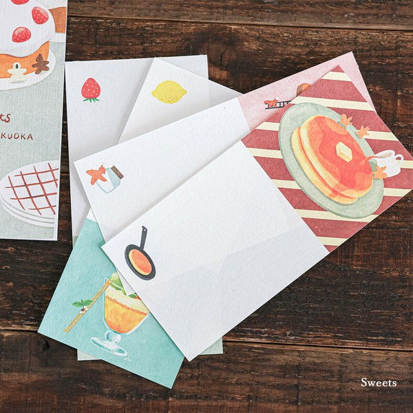 Thumbnail: Cozyca Letter Pad - Mariko Fukuoka - Sweets and Good Time
