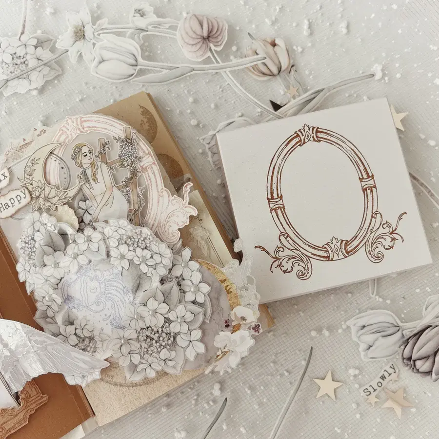 Thumbnail: Journal Pages - Vintage Frame Rubber Stamps