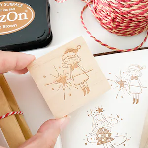 Thumbnail: sHo Little Happiness - Jolly Girls Christmas Stamp Set