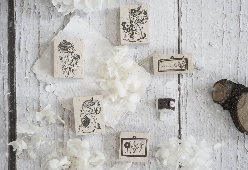 Black Milk Project - Moments II Collection - Rubber Stamps