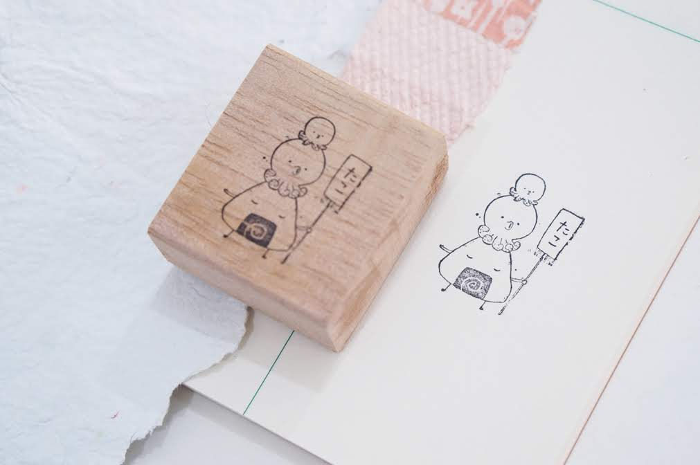 Black Milk Project - Onigiri Tako Rubber Stamp