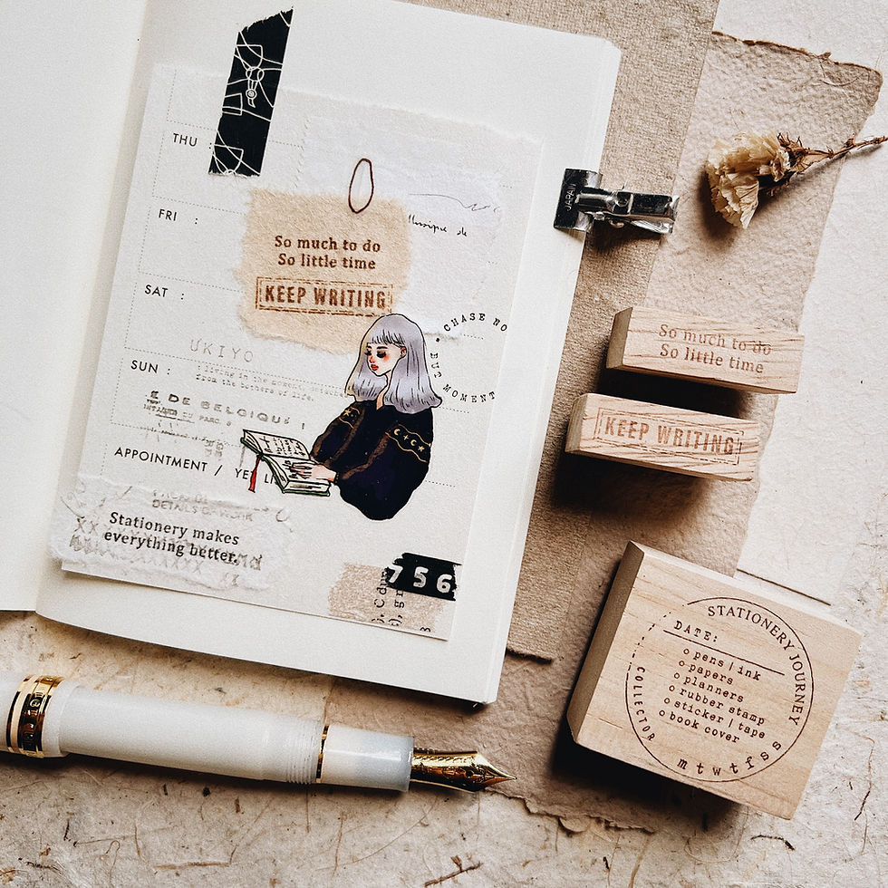 Thumbnail: PensPapersPlanner - Series V Rubber Stamps
