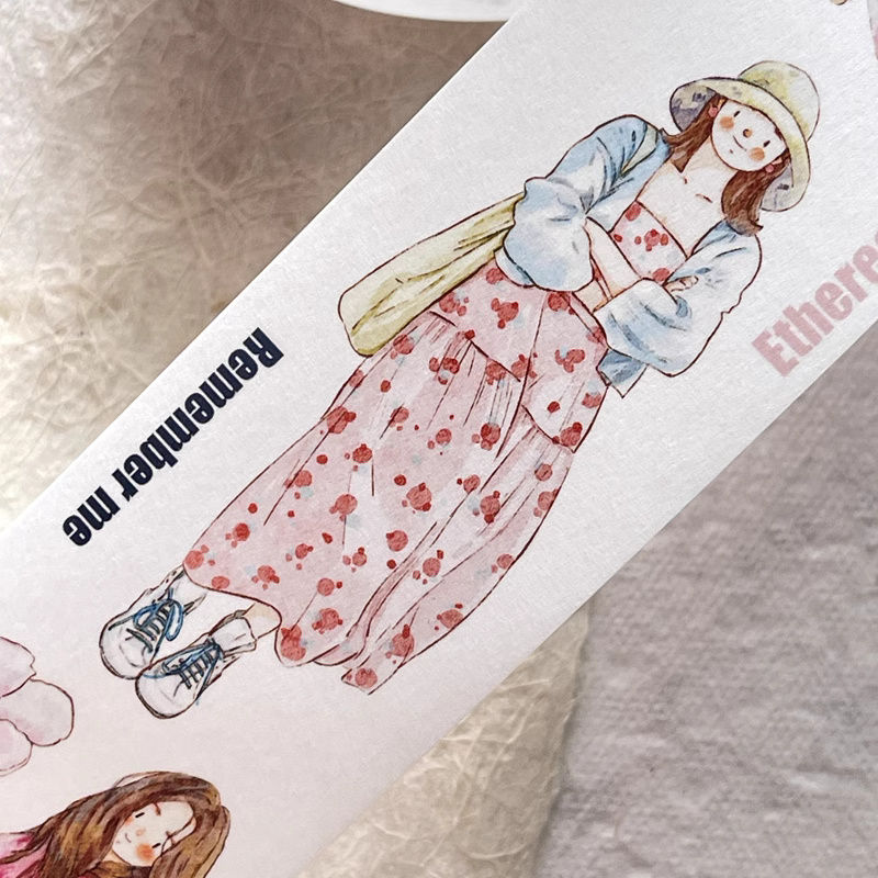 Thumbnail: Ding Ding Studio - No. 24 Multicolor Washi and Kiss Cut Matte PET Tape