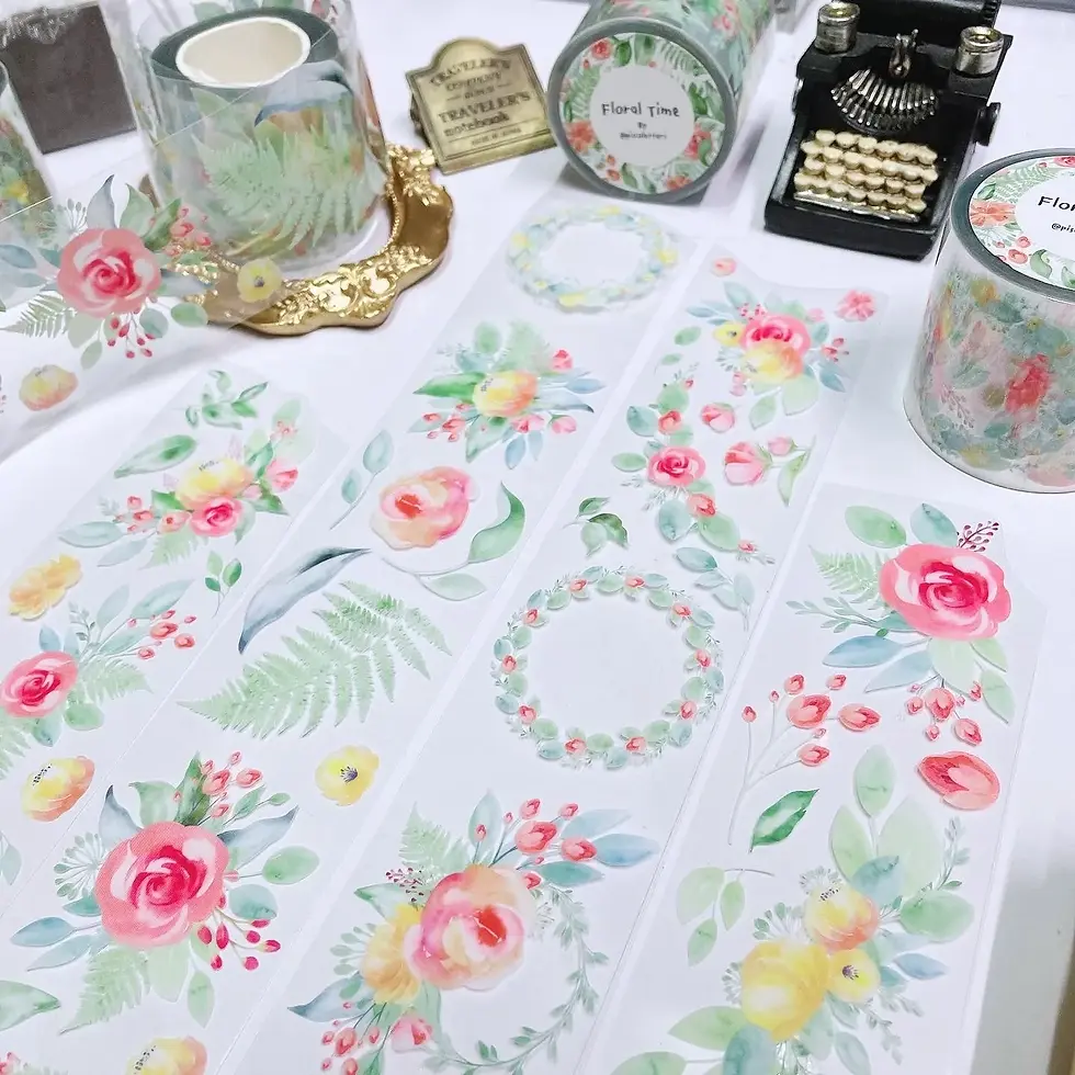 Thumbnail: Piscoletters - Floral Time PET Tape