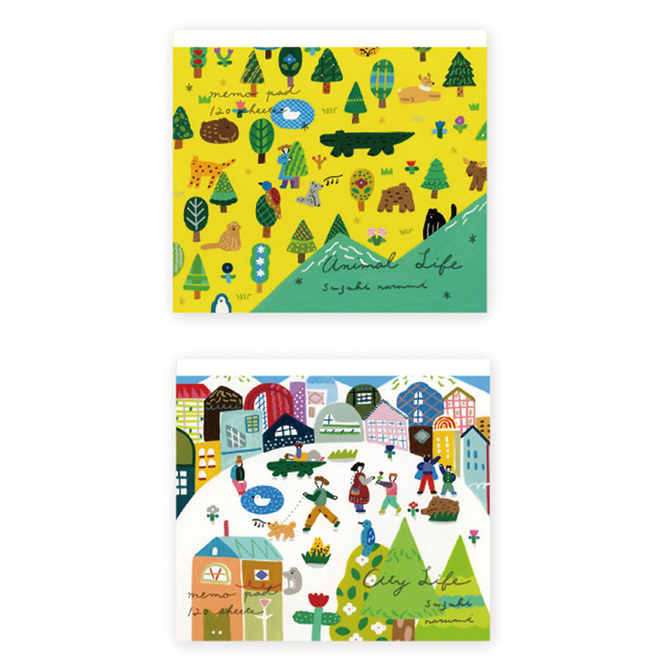 Cozyca Block Memo - Narumi Suzuki - Animal Life & City Life