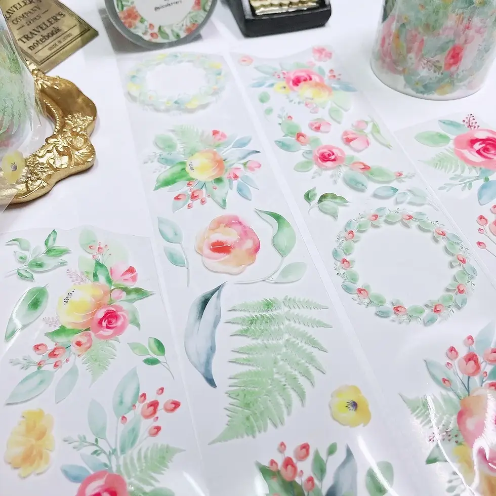 Thumbnail: Piscoletters - Floral Time PET Tape