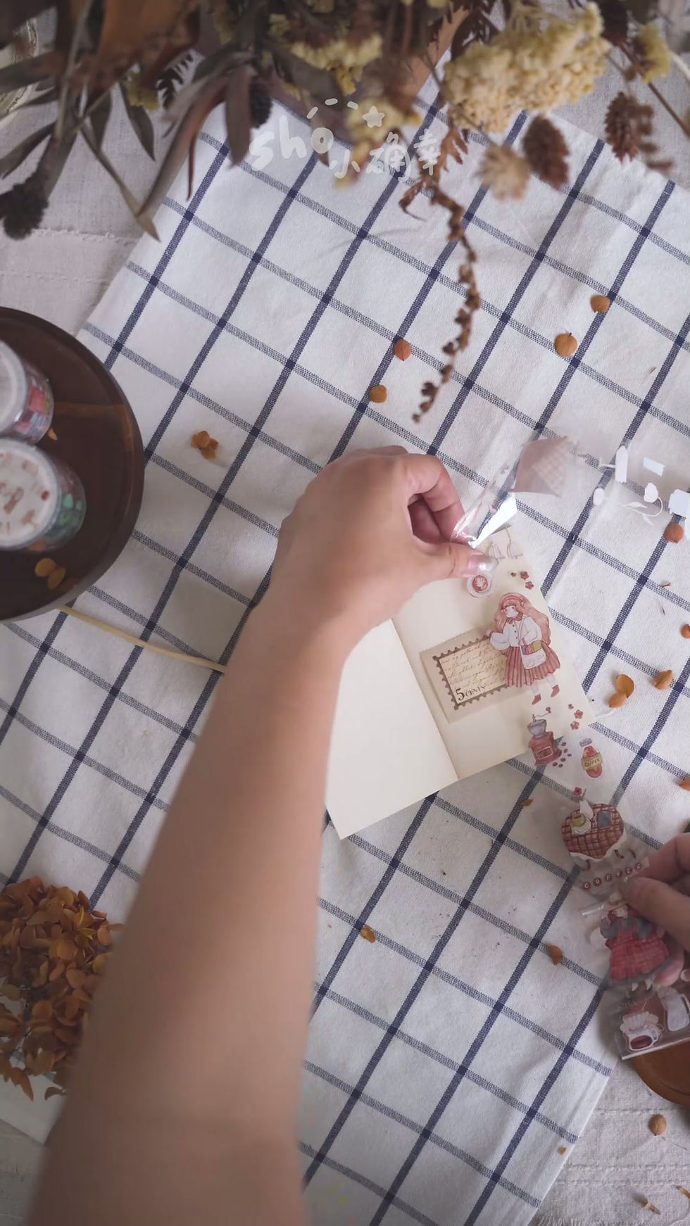 Thumbnail: shō Little Happiness by Qiara Teor - Coffee Days Kiss Cut PET Tape