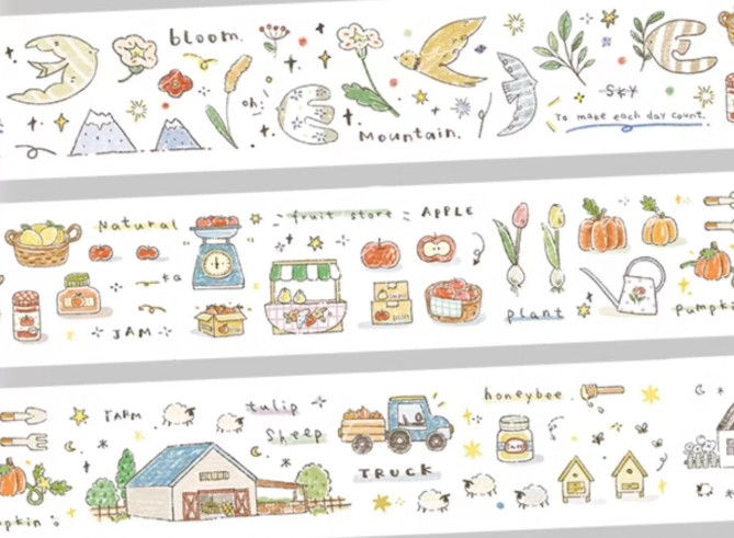 Thumbnail: Orange Studio - Strolling in the Mountains Washi Tape