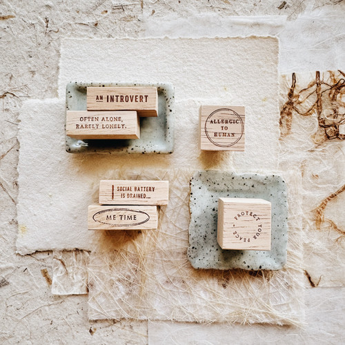 Penspapersplanner - Series 7 - Introvert Series Rubber Stamps | The ...