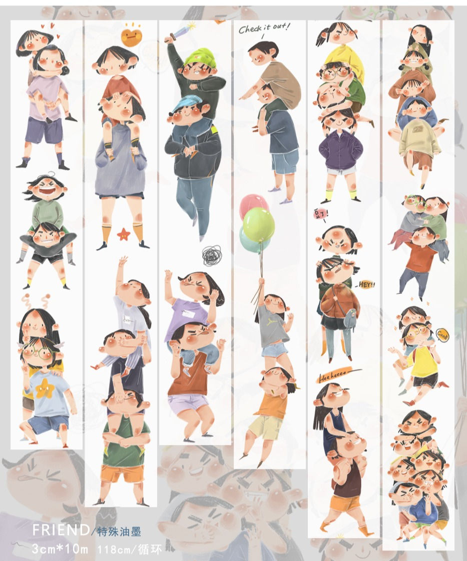 Thumbnail: Idako - F.R.I.E.N.D.S Washi Tape