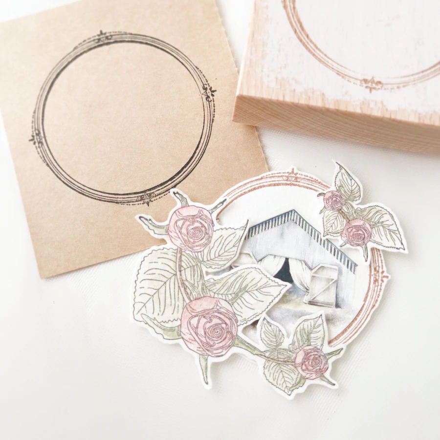Thumbnail: Journal Pages - Vintage Frame Rubber Stamps