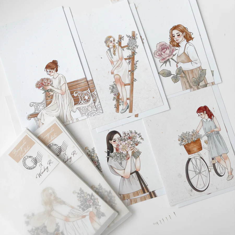 Journal Pages x Windry R. - Bouquets + Trinkets Note Paper Set