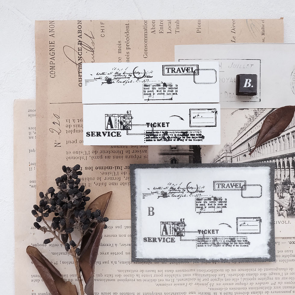 Thumbnail: Stationery Instinct - Combination: Frame Stamp Set (2 designs)