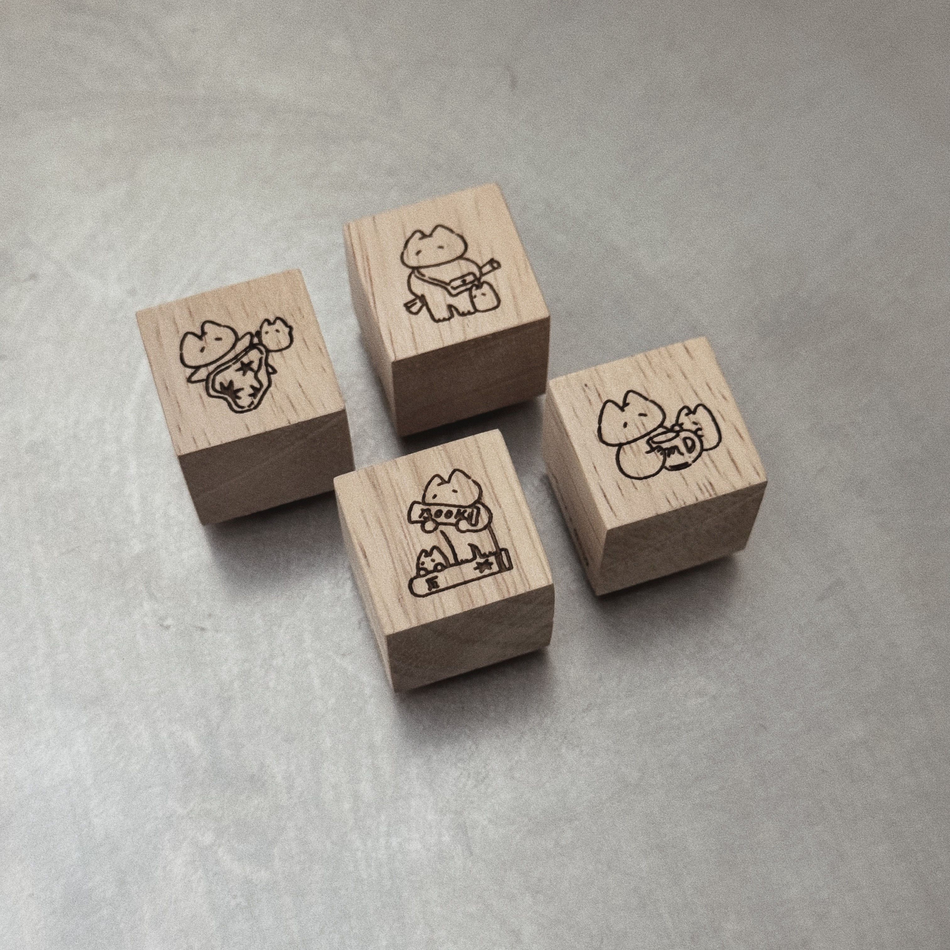 SOM Studio x mewmewbeam - Only for Travelers Rubber Stamps