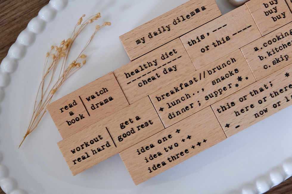 Thumbnail: Eileentai.85 - My Daily Dilemma Rubber Stamps