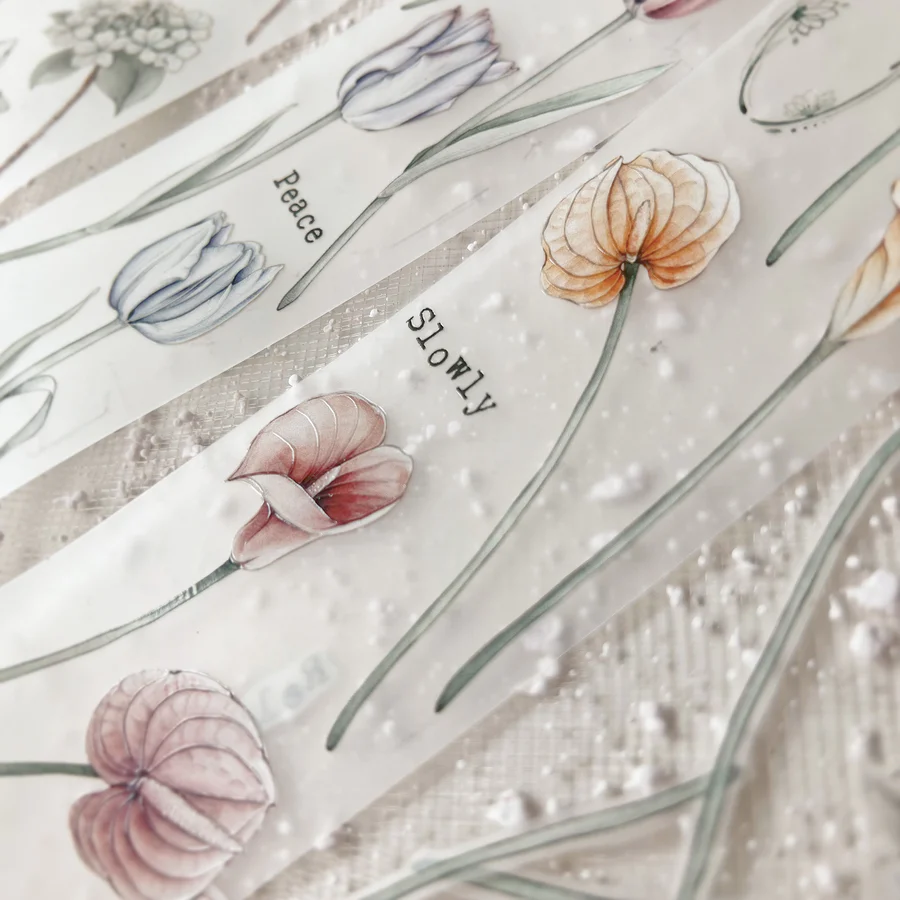 Thumbnail: Journal Pages x Loi Design - Slowly Crystal PET / Washi Tape