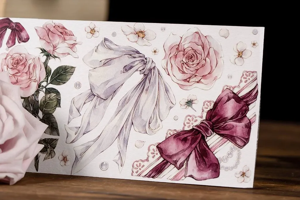 Thumbnail: MooKA Studio - Rose and Flower Series - Rose Dream Washi / PET Tape