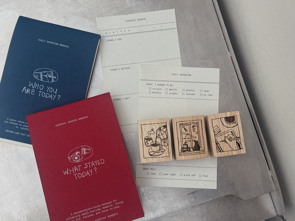 Thumbnail: SOM Studio x Morning Face Studio  - Everyday Archive / Daily Intention Memo Pad